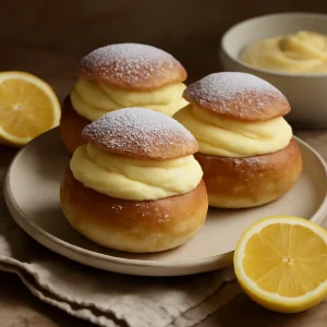 Friss, citromos semla