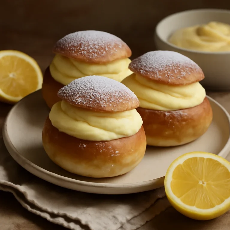 Semla citromkrémmel, friss és ínycsiklandó sütemény