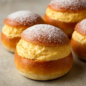 Svéd semla narancsos krémmel
