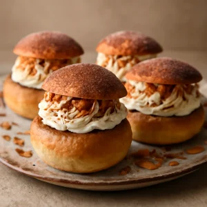 Friss, kávés és mandulás semlor tiramisu ízesítéssel
