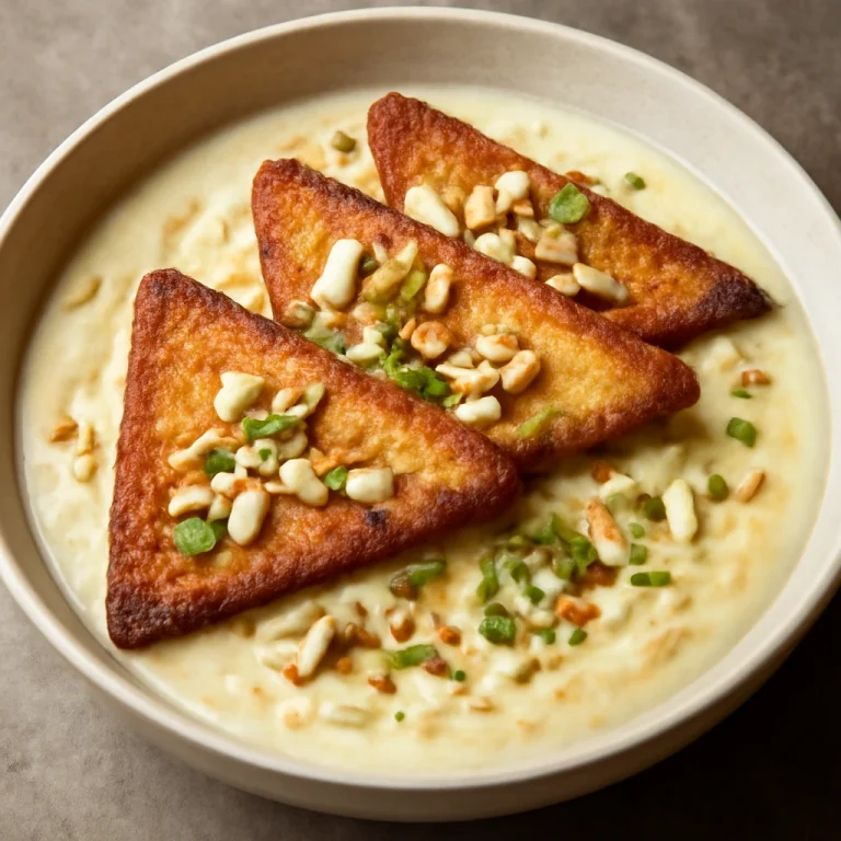 Shahi Tukda rabri-vel, díszítve mandulával és pisztáciával