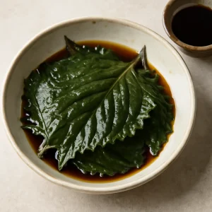 Friss shiso levelek japán pácban