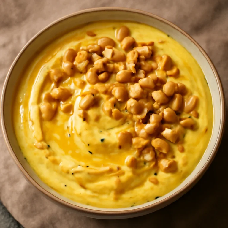 Shrikhand kesudióval tálalva