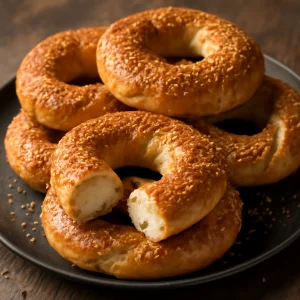 Svéd simit túróval töltve, ropogósan sült