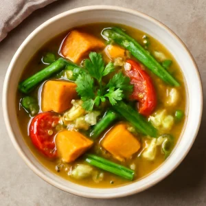 Indiai Sinigang Zöldséges Leves
