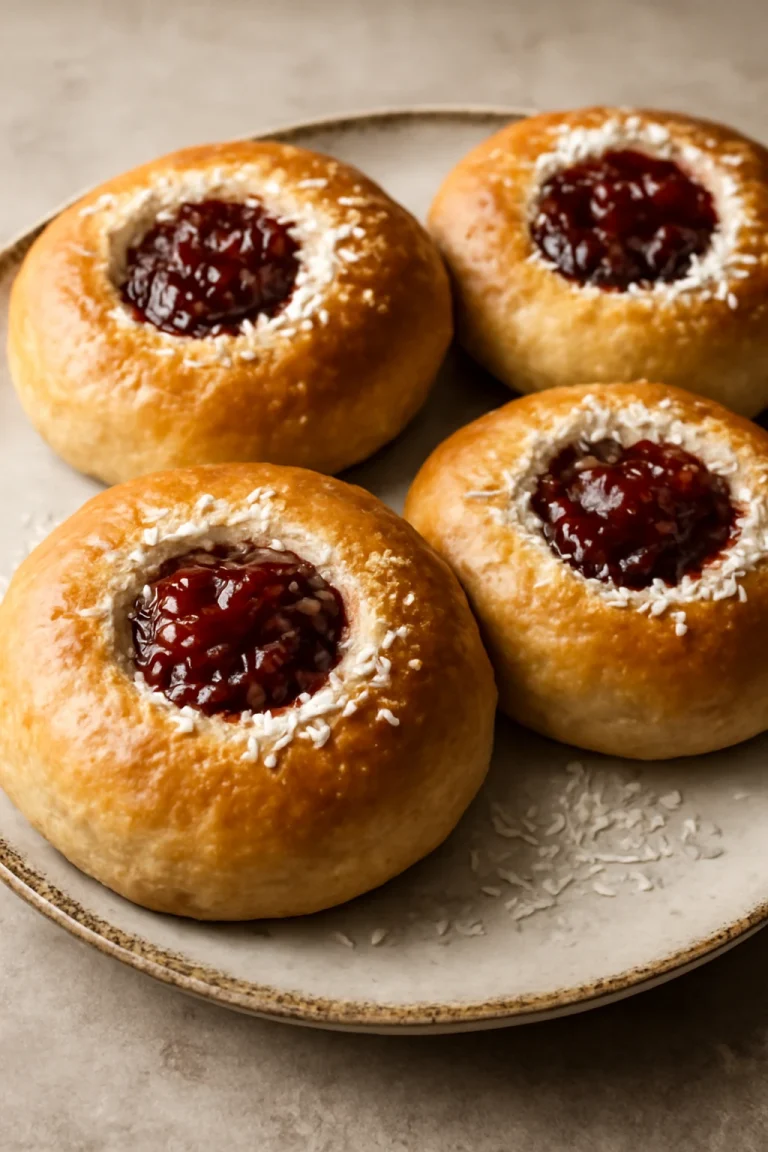 Vegán skolebrød mandulatejjel lekvárral töltve