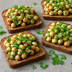 Friss és ínycsiklandó smørrebrød csicseriborsó salátával