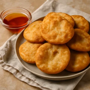 Friss, ropogós Sopaipilla gluténmentes változata, mézzel