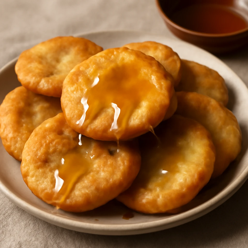 Friss sopaipilla mézzel, a tökéletes chilei édesség