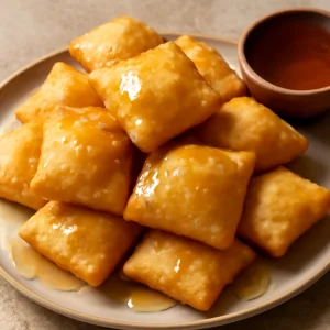 Tökéletesen sült sopaipilla mézzel