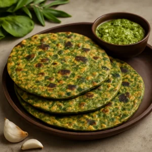 Friss és fűszeres Spinach Thepla