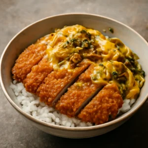 Japán étel, gazdag ízekkel, tojásos omlettel és friss mustárzölddel