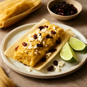 Friss mexikói kukorica mazsolával, tejföllel és feta sajttal