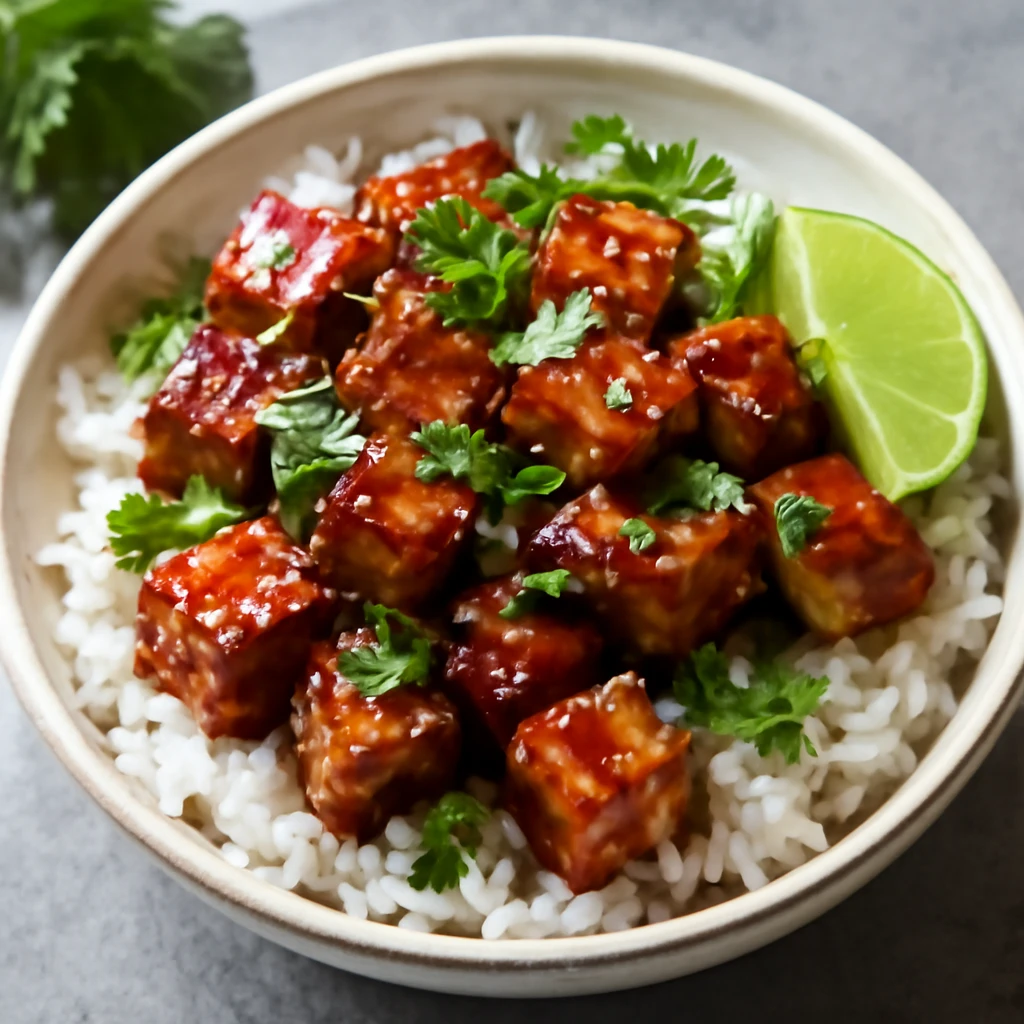 Szójaszószos tofu lime-mal és friss fűszerekkel