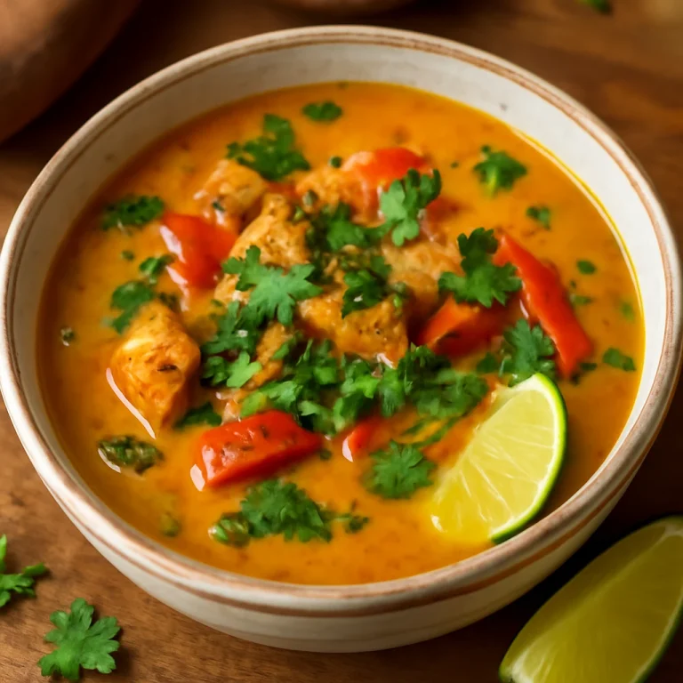 Tandoori csirke leves, friss korianderrel és lime levével tálalva