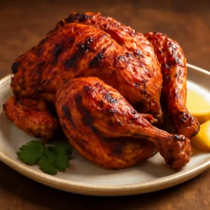 Friss, grillezett Tandoori csirke fűszeres marináddal