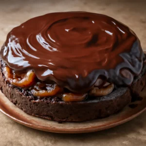 Karamellás almás pite csokoládéval