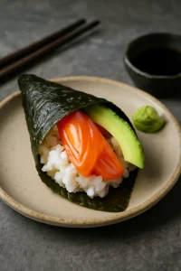 Friss Temaki lazaccal és avokádóval
