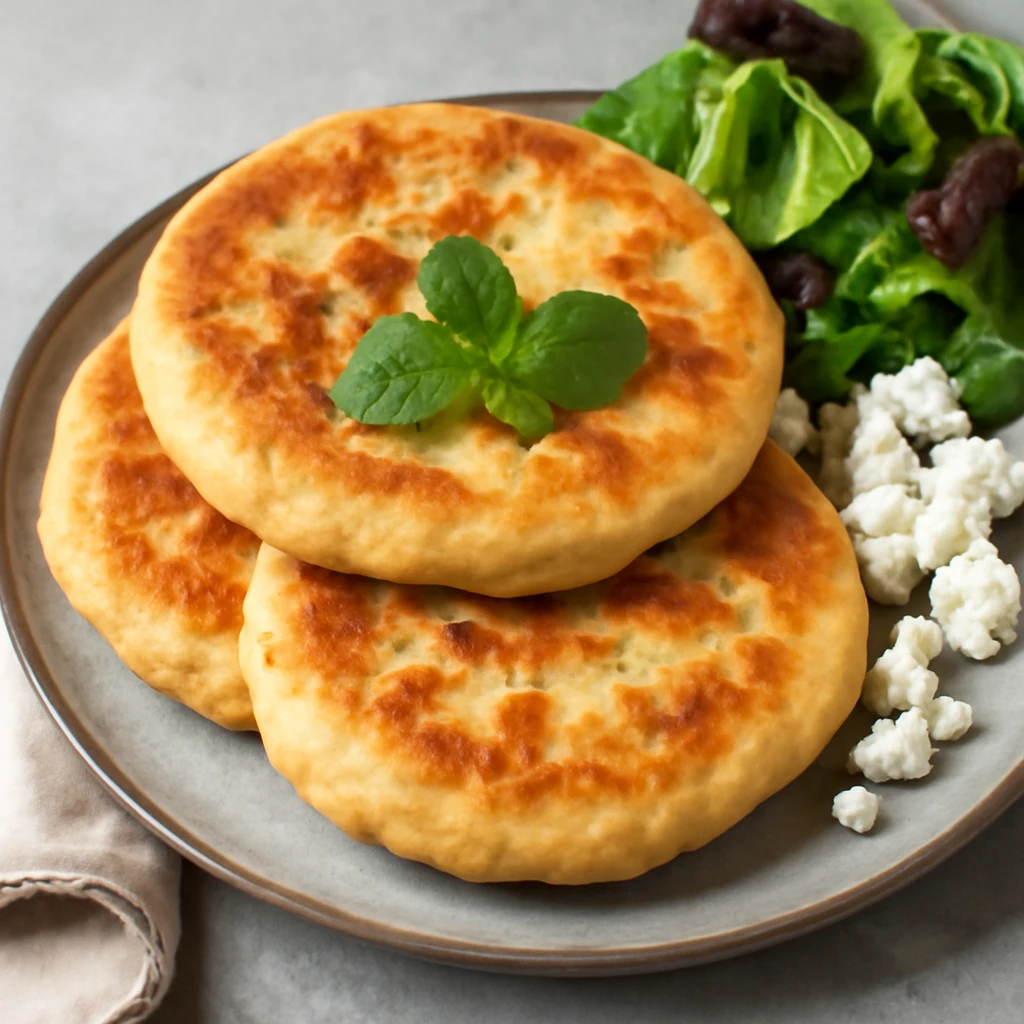 Friss és ínycsiklandó Tiganopsomo feta sajttal
