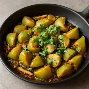 Friss tinda gyömbérrel, szezámolajban, korianderrel