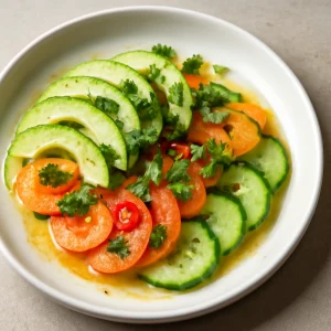 Friss és egészséges vegán tiradito