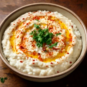 Tirokafteri chilipehellyel, görög túrókrémes étel