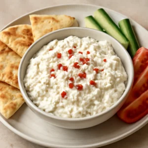 Görög tirokafteri feta sajttal és ricottával