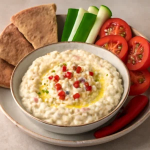 Vegán tirokafteri feta sajt helyettesítővel