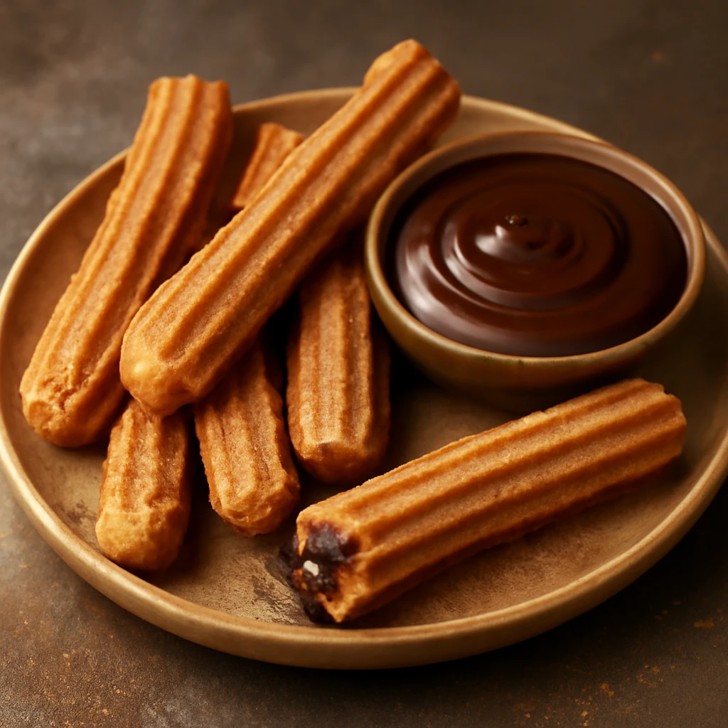 Ropogós churro csokoládékrémmel