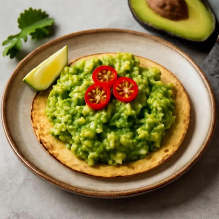 Tostada avokádóval, frissen tálalva