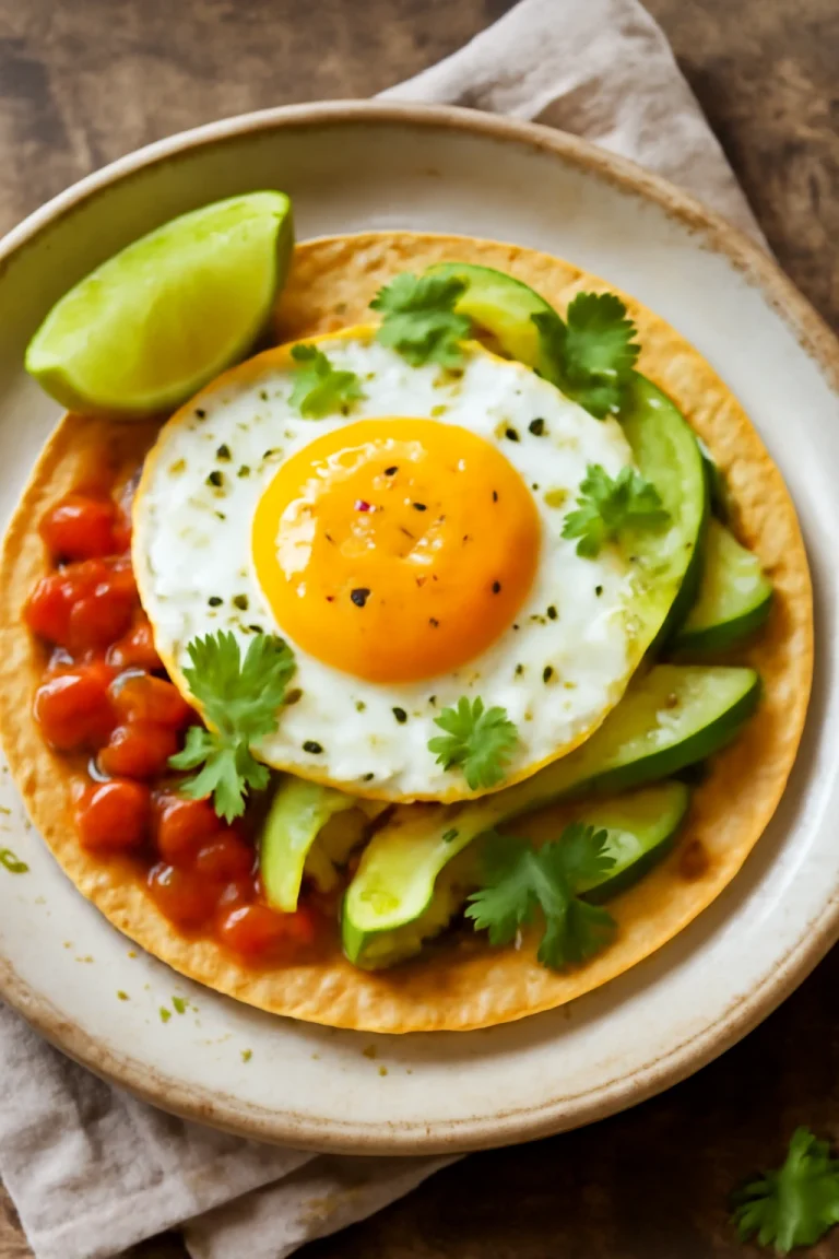 Tostada tojással és avokádóval frissen tálalva