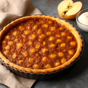 Friss, almás és édes treacle tart