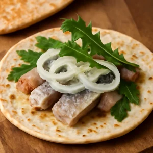 Friss surströmming és ropogós tunnbröd szendvics, a hagyományos svéd ízekkel