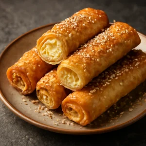 Sajtos turon ropogós filo tésztában