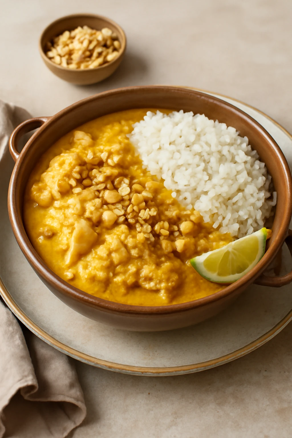 Brazil étel mogyorós hal és kókusztej szószban