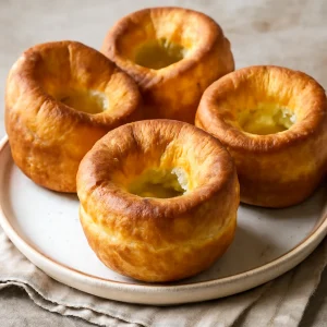 Vegán Yorkshire pudding frissen tálalva