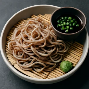 Friss, hideg Zaru soba szójaszósszal és wasabival
