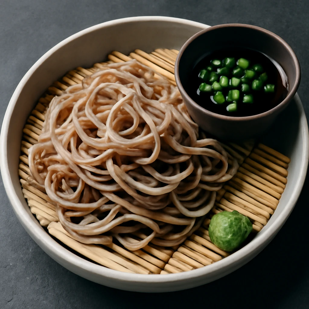 Friss, hideg Zaru soba szÃ³jaszÃ³sszal Ã©s wasabival
