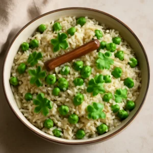 Ínycsiklandó és fűszeres Zöldborsó Pulao, friss korianderrel