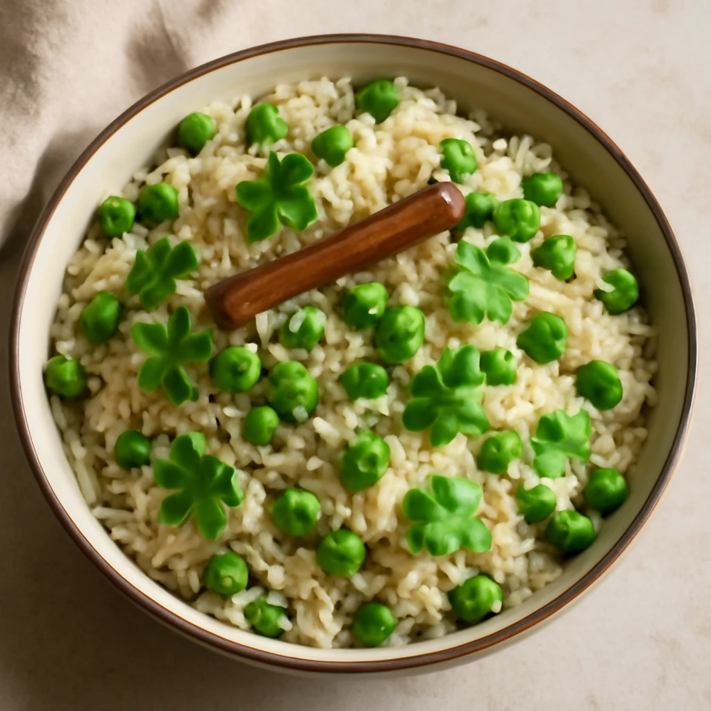 Ínycsiklandó és fűszeres Zöldborsó Pulao, friss korianderrel