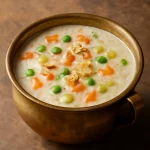 Zöldséges kheer, tálalva frissen