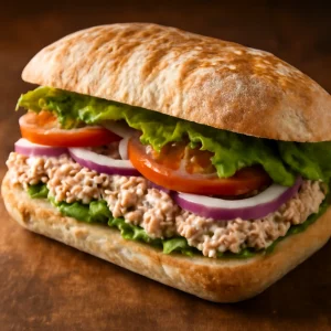 Ínycsiklandó tonhalas szendvics, friss petrezselyemmel