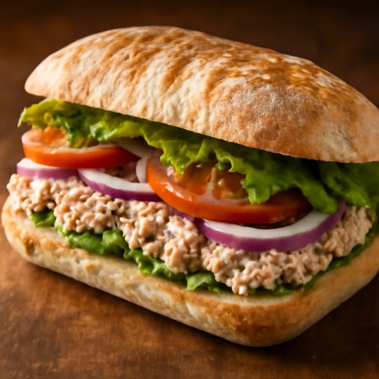 Bocadillo tonhallal, ropogós baguette-ben