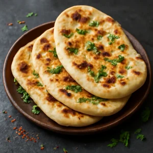 Friss, csípős naan kenyér