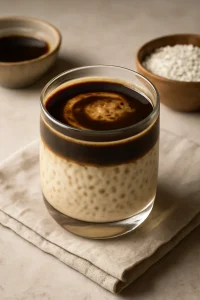 Krémes tapioca puding kávéval, gazdag ízekkel